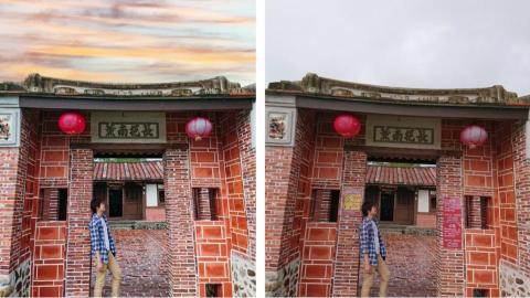 艾必思 - 歪斜部分調整，更換天空