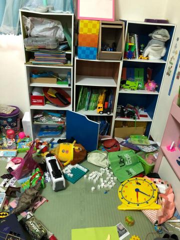 愛麗絲收納整理工作室 - 整理前小朋友的遊戲區