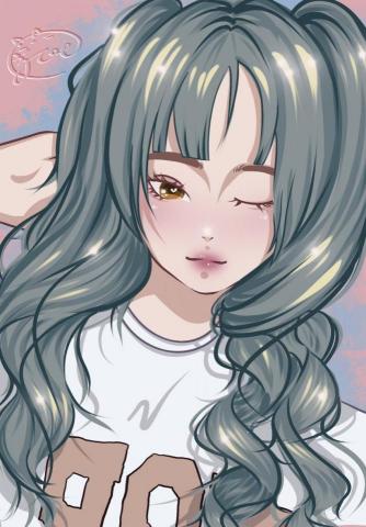 萌系柔依_ZOE - #頭貼手繪 #唯美人像 #萌系柔依風