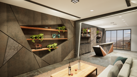 子儀 廖 - 招待所室內設計
利用幾何圖形 做出大方俐落的空間
燈光配置營造氛圍