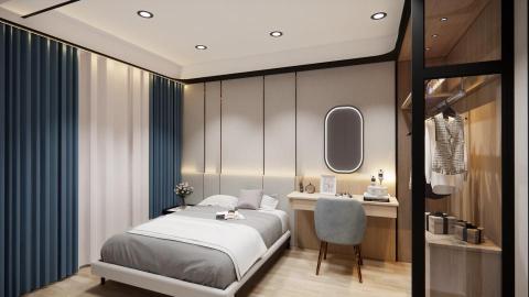 Aaron Liu - 輕奢風格 (樣品屋) - 主臥室
