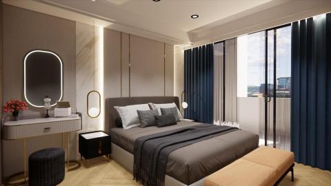 Aaron Liu - 輕奢風格 (實品屋) - 主臥室