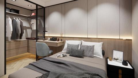 Aaron Liu - 人文風格 (樣品屋) - 次臥室１