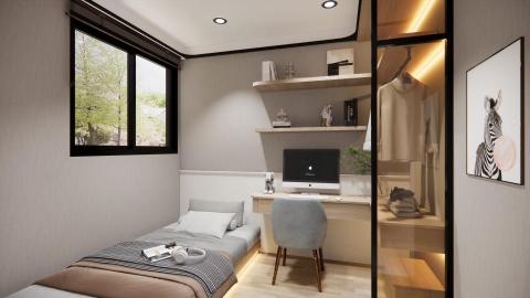 Aaron Liu - 輕奢風格 (樣品屋) - 次臥室