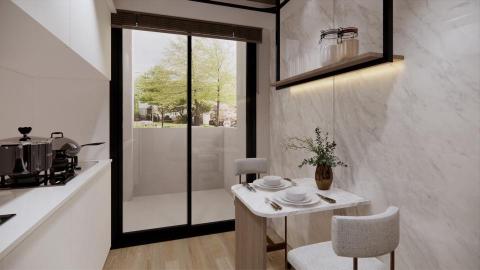 Aaron Liu - 輕奢風格 (樣品屋) - 廚房暨餐廳