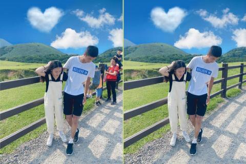 淡青色影像後製修圖 - 生活照片人物去除