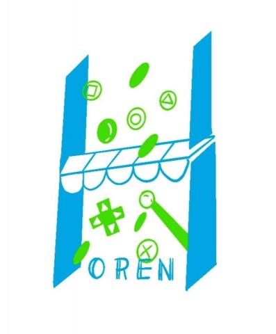 JIA JIA - 以及同款風格Logo 他想打造一種沈浸式遊戲店舖風格，我以比較舒適中性的［藍］、［綠］讓人看到便覺得遊戲就是一種放鬆娛樂