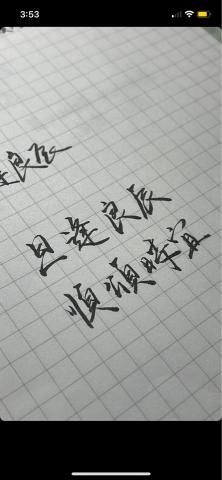 簡詩芸 - 這是隨筆寫的行書。