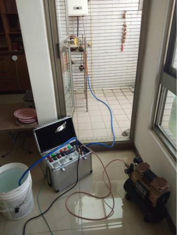 台中 達信清潔工程行/清洗洗衣機 /清洗冷氣機/清洗水塔/無 - 無蓄壓周波～居家水管清洗