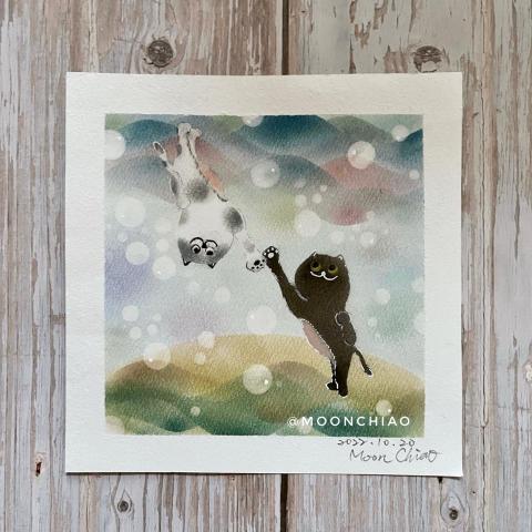 李皎潔 - 和諧粉彩作品