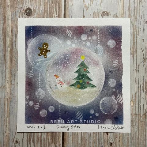 李皎潔 - 和諧粉彩作品