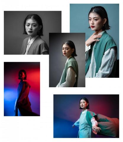 Neil Su 攝影師/剪輯師 - 棚拍人像攝影，藉由光影變化帶出模特臉孔曲線
，藉由強烈的對比塑造凝結的氛圍感

sony a74 棚拍攝影