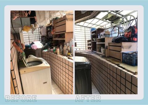 耕心你的家｜整理師 婉君 - 陽台整理｜一位整理師 4小時