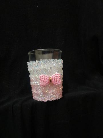 鑲嵌水晶鑽手作創意坊 - 新款式朵雲夢幻櫻花杯（蝴蝶結杯）