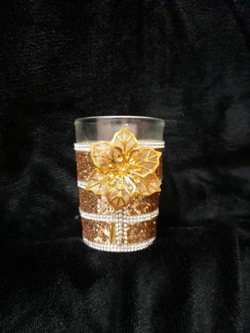 鑲嵌水晶鑽手作創意坊 - 金花水鑽流蘇杯