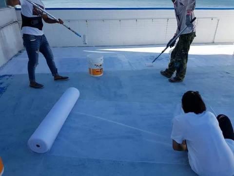 堃鐙工程行 - 玻璃纖維網施作