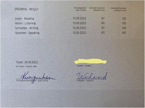 Nesma - B1德語檢定