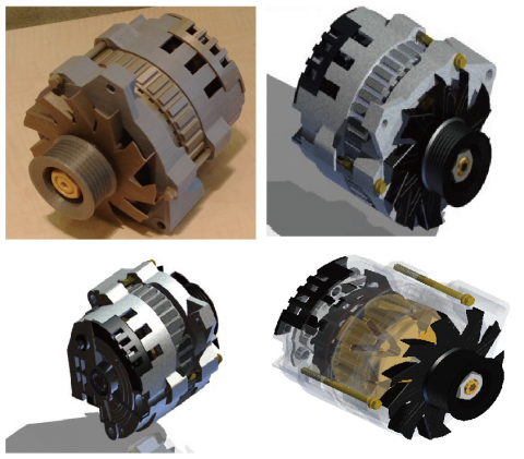 魔方科技 - 汽車發電機模型