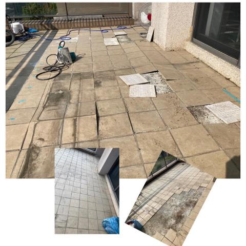 原城地磚工程行  - 20x20陽台磁磚施工 原城地磚工程行  - 20x20陽台磁磚施工