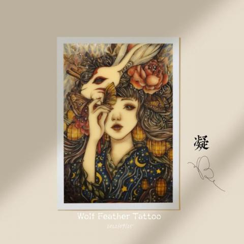 狼羽藝術美學設計 - 2022年絕代風華CIP國際賽微刺青參賽得獎作品