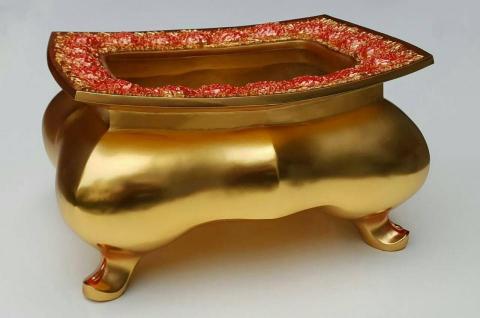 dert - 珊瑚媽祖聚寶盆雕塑