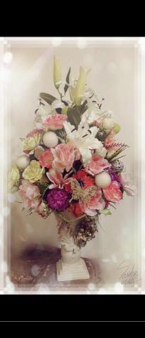 狼羽藝術美學設計 - 華藝設計/精品店櫥窗歐式盆花