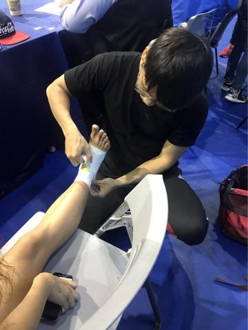 Young - 以前出運動傷害防護的照片