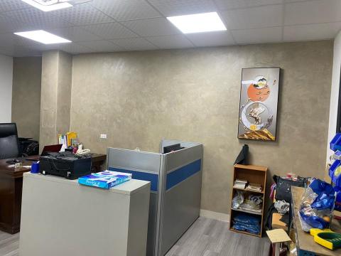 瑞芳油漆工程 - 台南市新市客戶客戶翻修房子這面牆做詩曼特防清水模漆完工照