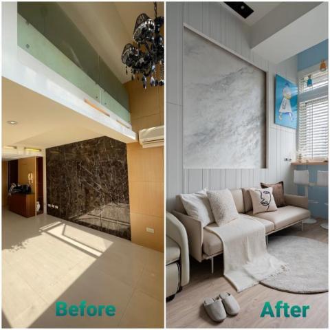 加鈺空間設計 - 挑高後視野更明亮~大氣又清新~