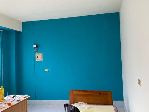 瑞芳油漆工程 - 高雄市楠梓區客戶室內跳色水性漆粉刷完工照