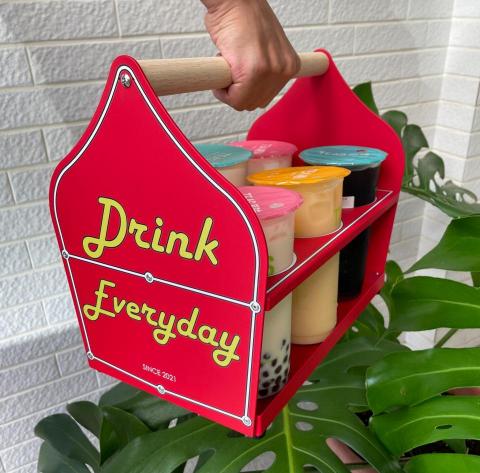 CYU 格柚工業設計 - 造型復古飲料提籃(6杯裝)