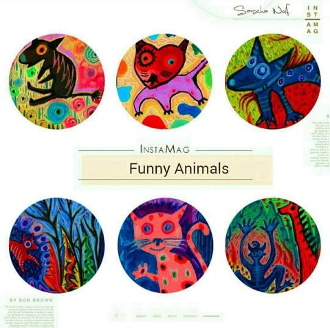 狼羽藝術美學設計 - 粉蠟筆插圖1