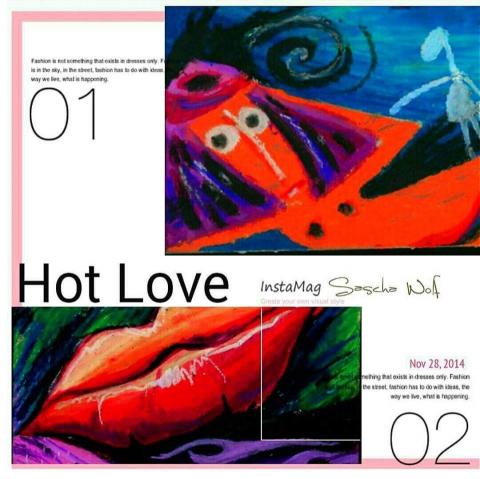 狼羽藝術美學設計 - 粉蠟筆插圖4