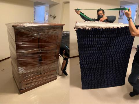 易成精緻搬家 - 斗櫃包裝方式 易成精緻搬家 - 斗櫃包裝方式
