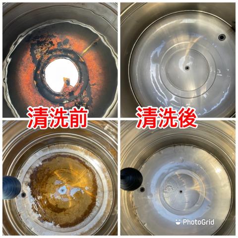 喜若伊生物科技有限公司 - 水塔清洗前後