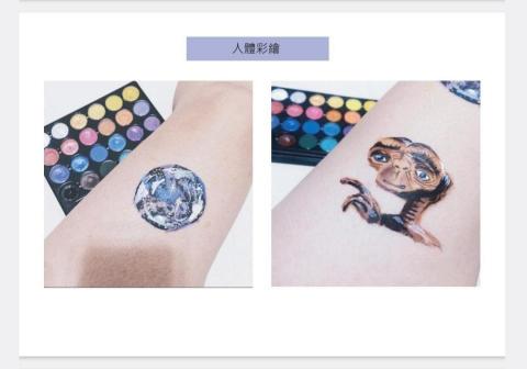 奇蹟少女 - 人體彩繪 &mdash; 再學紋身前，有在皮膚上練習繪圖一段時間！
