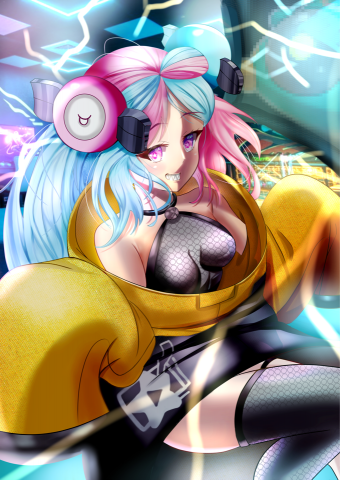 卷毛插畫 個人藝術工作室 - 上背景後