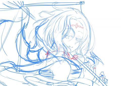 卷毛插畫 個人藝術工作室 - 草圖