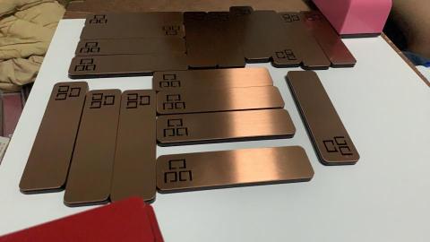 思木人鐳射創意工作室 - 飯店門牌設計 量產