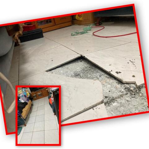 原城地磚工程行  - 新北40x40 隆起施工 原城地磚工程行  - 新北40x40 隆起施工