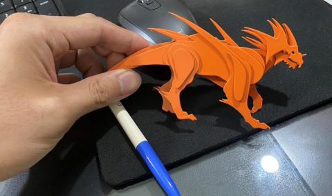 kira - 3D金屬立體龍-1