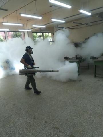 嘉澤滅鼠封堵防治工程 - 熱煙霧機TDF-35職業訓練場消毒 嘉澤滅鼠封堵防治工程 - 熱煙霧機TDF-35職業訓練場消毒