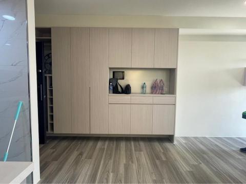 Chasing Sea - 玄關鞋櫃 電箱藏在後面喔 電箱門還是推拉式的