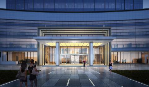 言午家豪空間設計工作室 - 白沙湾--北面正门--局部透视图