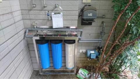 青山淨水 江重徳 - 透天別墅全戶過濾水塔三道前置安裝實例照片！