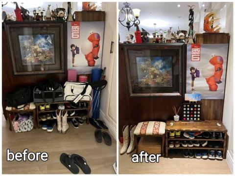 做家整理師奧莉薇 - 幫運動用品們找到新家，玄關清爽多多