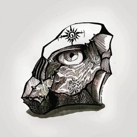 JS線條插畫與簡易修圖 - 石敢當