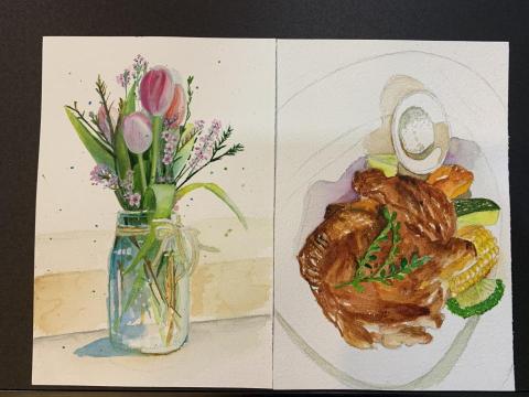 JOJO繪畫教學 - 水彩