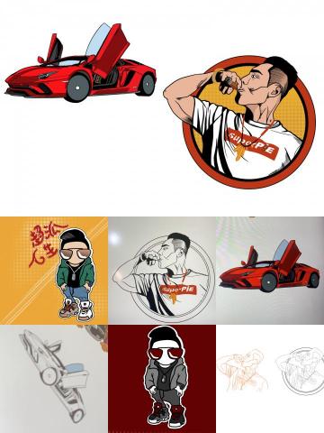 蕭小姐 - 人物插畫設計