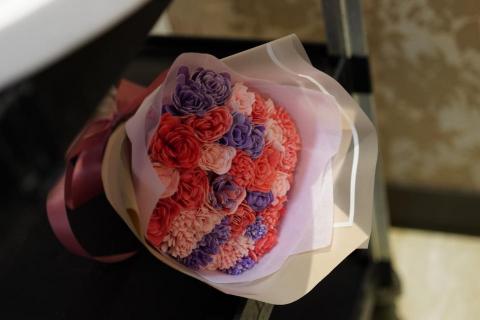 Healingflowerremedy - 索拉玫瑰與蒲公英花束